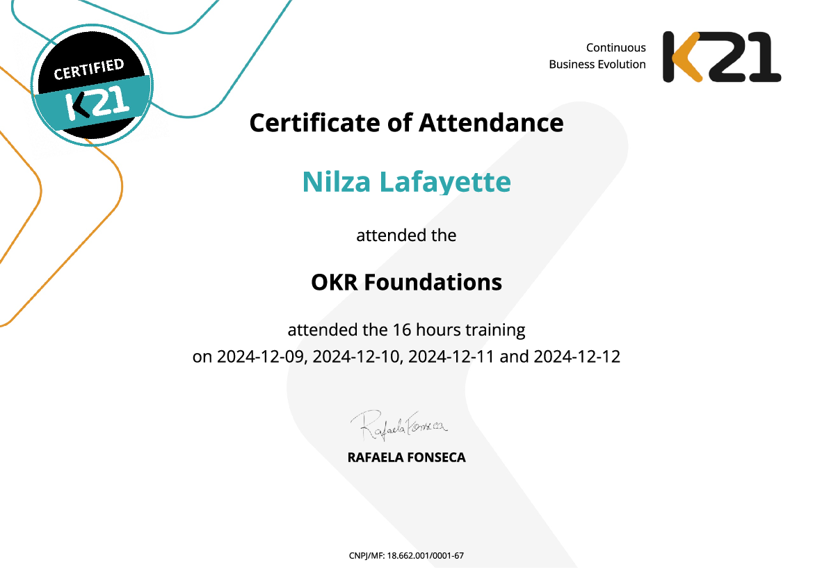 Certificado K21